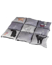 TRIXIE Couverture motifs de chat en patchwork 45 × 55 cm