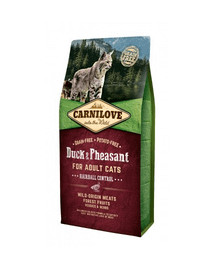 CARNILOVE Chat Hairball Control Canard & Faisan 2 kg
