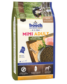 BOSCH Mini Adult - millet et volailles pour chiens adultes de petite taille - 1 kg