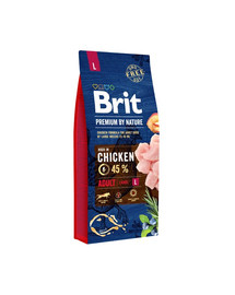 BRIT Premium By Nature Chicken Adult Large L 15kg