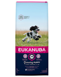 EUKANUBA Chiot et Junior Race Moyenne 18 kg