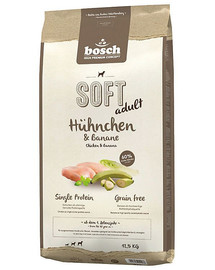 BOSCH Plus - Poulet & banane pour chiens avec intolérances alimentaires - 12,5 kg