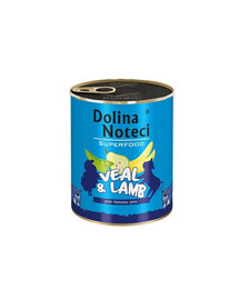 DOLINA NOTECI Premium SuperFood - veau et agneau pour chiens adultes - 400 g