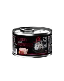 ALPHA SPIRIT Turkey with raspberries - Dinde aux framboises - 12 x 150 g