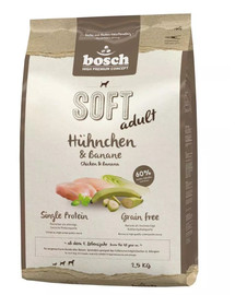 BOSCH Plus - Poulet & banane pour chiens avec intolérances alimentaires - 2,5 kg