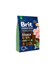 BRIT Premium By Nature Chicken Junior Extra Large XL 3kg