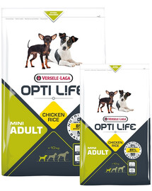 VERSELE-LAGA Adult Mini Croquettes pour chiens adultes petits et miniatures Volaille 7,5 kg