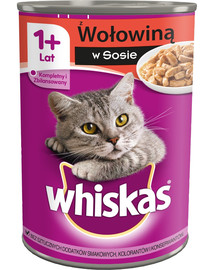 WHISKAS Boeuf en sauce 400 g x 24