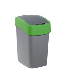 CURVER Poubelle "Flip Bin" 25 l verte et argentée