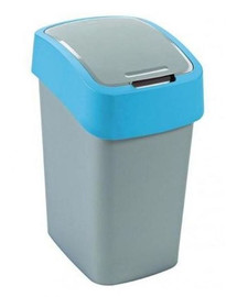 CURVER "FLIP BIN" poubelle 25 l argent/bleu