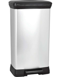 CURVER DECO BIN 30 l noir/argent métallisé