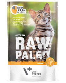 VETEXPERT RAW PALEO Kitten turkey - pâtée de dinde pour chatons - 100 g