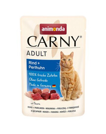 ANIMONDA CARNY Karma dla kota wołowina perliczka 85 g