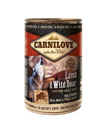 CARNILOVE Wild Meat Lamb & Wild Boar jagnięcina i dzik 400 g