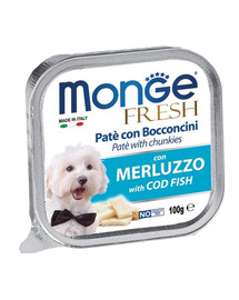 MONGE Fresh Dog - Pâté de morue - 100 g