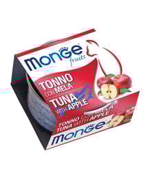 MONGE Fruit Cat - Pâtée de thon avec pommes - 80 g
