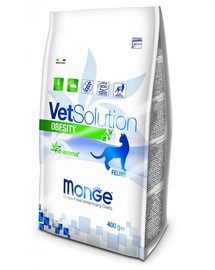 MONGE Vet Solution Obesity - Croquettes pour les chats en surpoids - 400g