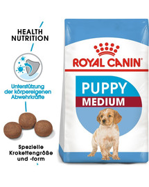 ROYAL CANIN Medium Puppy 30 kg (2 x 15 kg) karma sucha dla szczeniąt, od 2 do 12 miesiąca, ras średnich