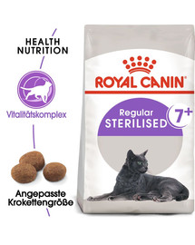ROYAL CANIN Sterilised +7 20 kg (2 x 10 kg) karma sucha dla kotów od 7 do 12 roku życia, sterylizowanych
