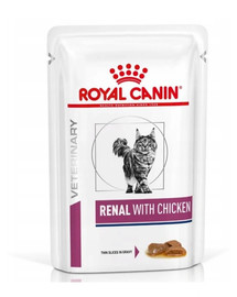 ROYAL CANIN Renal Feline kurczak 24 x 85 g karma mokra dla kotów z przewlekłą niewydolnością nerek