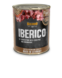 BELCANDO Iberico pâtée pour chiens 800 g porc ibérique, pois chiches et airelles