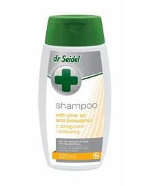 DERMAPHARM Dr Seidel Szampon z dziegciem i biosiarką 220 ml przeciwłojotokowy