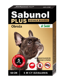 DR SEIDEL Sabunol Plus obroża przeciw pchłom i kleszczom dla psa 50 cm