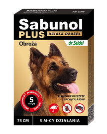 DR SEIDEL Sabunol Plus obroża przeciw pchłom i kleszczom dla psa 75 cm