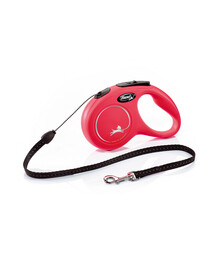 FLEXI Laisse New Classic Cordon S 5m Rouge