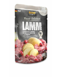 BELCANDO Pâtée d'agneau, pommes de terre et canneberges 300 g