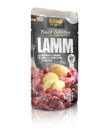 BELCANDO Finest Selection Agneau, pommes de terre et canneberges 24x125g nourriture humide pour chiens