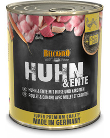 BELCANDO Pâtée de poulet, canard, millet et carottes 800 g