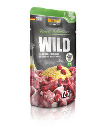 BELCANDO Nourriture humide de gibier, millet et airelles 125 g