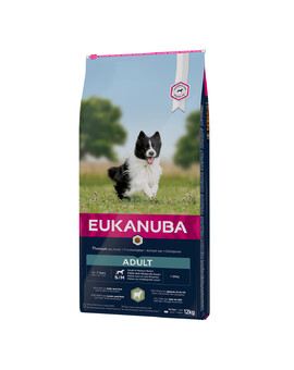 EUKANUBA Adult Small & Medium Breeds Lamb & Rice - pour chiens de petites et moyennes races à base d'agneau et de riz - 12 kg