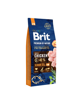 BRIT Premium By Nature Chicken Senior Small Medium S+M 15kg