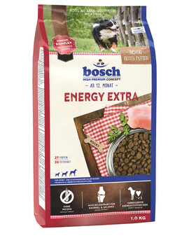 BOSCH Energy Extra -  pour chiens adultes ayant une activité physique élevée - 1 kg