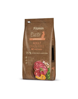 FITMIN Dog Purity Grain Free Adult Beef 12 kg