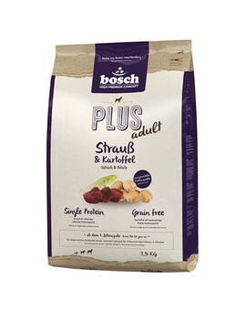 BOSCH Plus - Autruche et pomme de terre pour les chiens souffrant d'allergies - 2,5 kg
