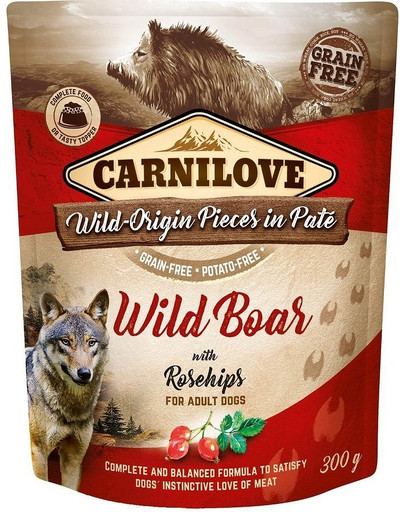 CARNILOVE Pâtée pour Chien Sanglier & Eglantier - 300g