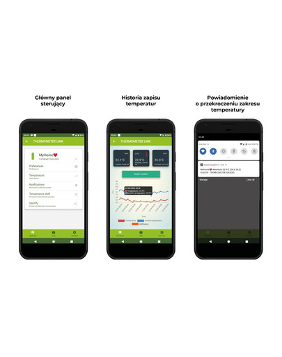 AQUAEL Thermometer Link elektroniczny termometr kontrolowany aplikacją