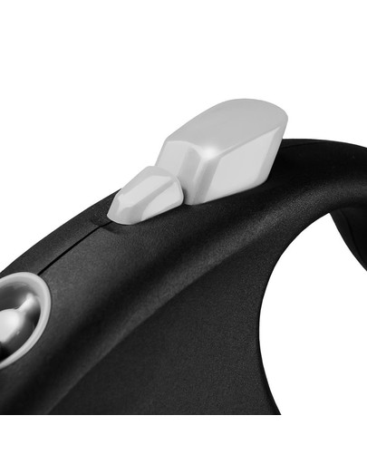 FLEXI Laisse automatique Black Design L Sangle 5m Noir