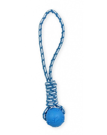 PET NOVA Dog Lifestyle balle sur une ficelle 40cm, bleu, arôme menthe