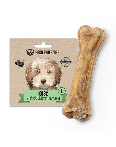 PAKA ZWIERZAKA Os à l'autruche L 13,5 cm