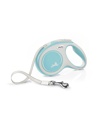 FLEXI Laisse automatique New Comfort M Sangle 5m Bleu