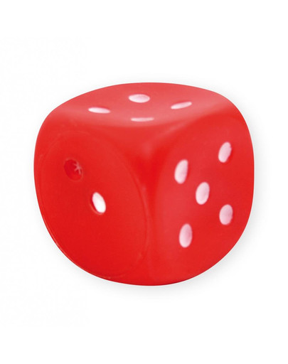 PET NOVA Dog Lifestyle Cube à lancer - jouet pour chien 6cm rouge