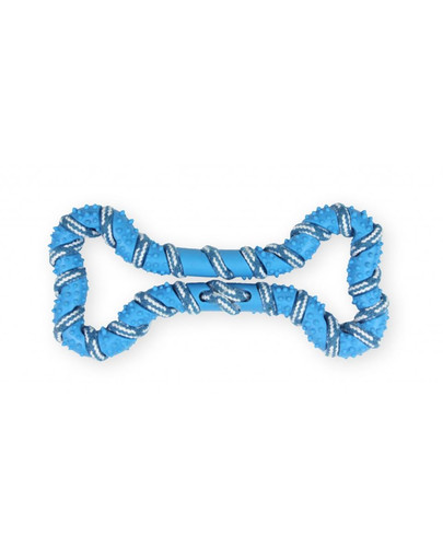 PET NOVA Dog Lifestyle corde en forme d'os 20cm, bleu, arôme de menthe