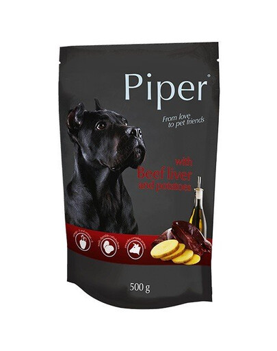 DOLINA NOTECI PIPER - pâtée de foie de bœuf et de pommes de terre pour chiens adultes - 500 g