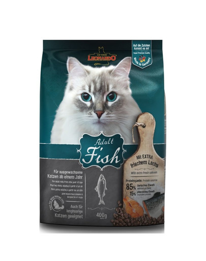 LEONARDO Adult Ocean Fish & Rice Croquettes pour chats 400g