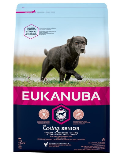 EUKANUBA Senior Large Breed Chicken - Chiens séniors de grandes races riche en poulet frais - 3kg