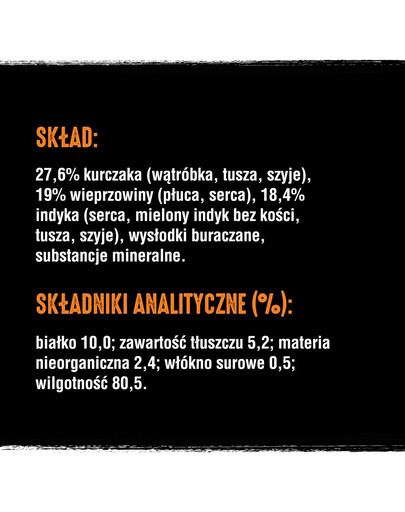CRAVE puszka 24 x 400g - pasztet z kurczakiem i indykiem (pełnoporcjowa mokra karma bezzbożowa dla dorosłych psów)
